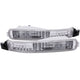 ANZO 1992-1993 Honda Accord Euro Parking Lights Chrome - Burkken Auto Parts