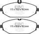 EBC 15+ Mercedes-Benz C300 (W205) 2.0 Turbo Greenstuff Front Brake Pads - Burkken Auto Parts