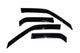 AVS 88-92 Toyota Corolla Ventvisor Outside Mount Window Deflectors 4pc - Smoke - Burkken Auto Parts