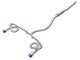 aFe POWER Takeda 22-23 Honda Civic Si I4-1.5L (t) 2.5in to 3in 304 SS CB Exhaust - Blue Flame Tips - Burkken Auto Parts
