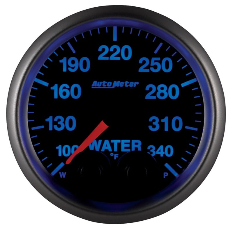 Autometer Elite 52mm 100-340 Deg F Water Temperature Peak and Warn Gauge w/ Electonic Control - Burkken Auto Parts