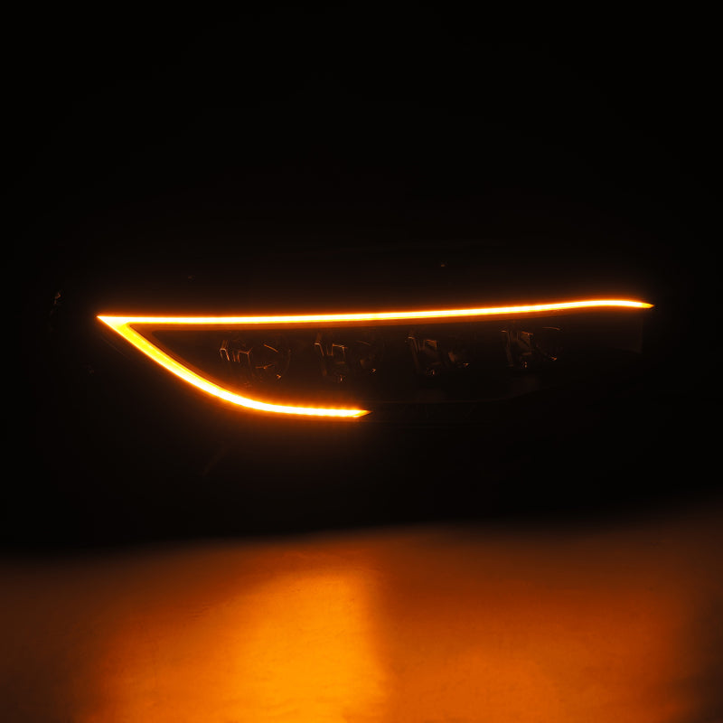 AlphaRex 16-21 Honda Civic NOVA-Series LED Proj Headlights Blk w/Activation Light & Seq.Sig / SB DRL - Burkken Auto Parts