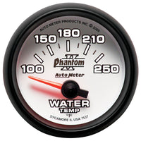Autometer Phantom II 52.4mm SSE 100-250 Deg F Water Temperature Gauge - Burkken Auto Parts