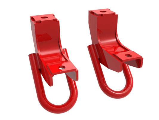 aFe Front Tow Hook Red 2022 Toyota Tundra 3.5L V6 - Burkken Auto Parts