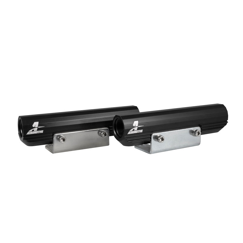 Aeromotive 02-14 Subaru WRX/07-20 Subaru STi Top Feed Fuel Rails - Black - Burkken Auto Parts
