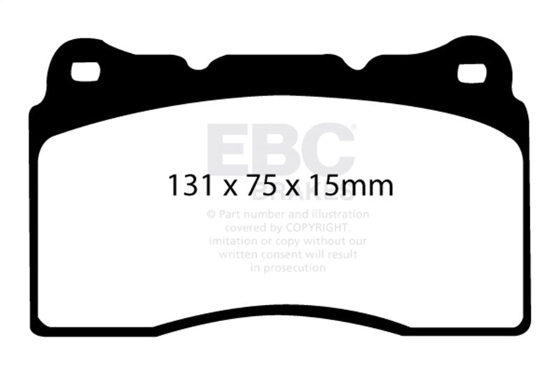 EBC 04-08 Acura TL 3.2 (Manual)(Brembo) Redstuff Front Brake Pads - Burkken Auto Parts