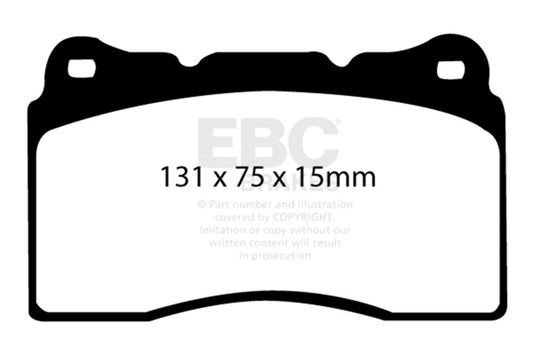 EBC 04-08 Acura TL 3.2 (Manual)(Brembo) Redstuff Front Brake Pads - Burkken Auto Parts
