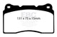 EBC 04-08 Acura TL 3.2 (Manual)(Brembo) Redstuff Front Brake Pads - Burkken Auto Parts