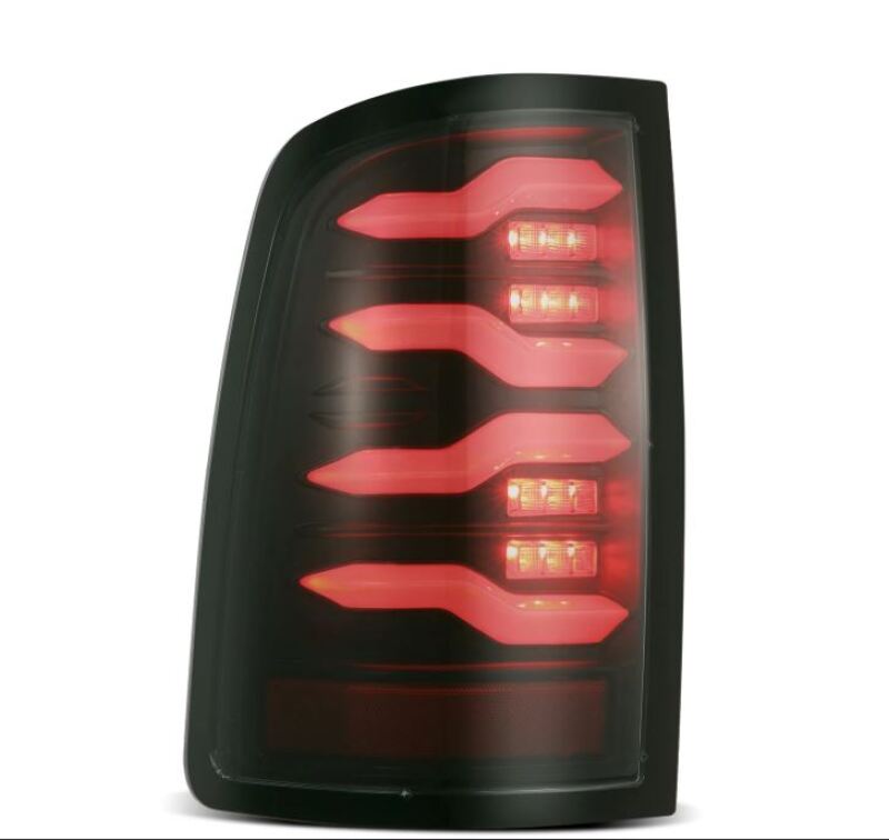 AlphaRex 09-18 Dodge Ram Luxx-Series LED Tail Lights Alpha-Black w/ Activation Light & Seq. Signal - Burkken Auto Parts