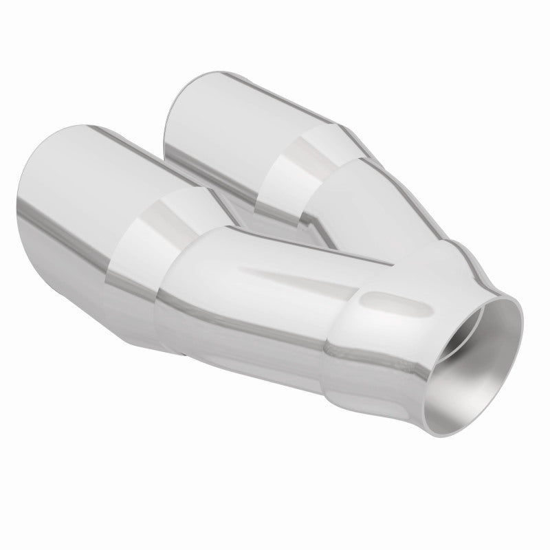 MagnaFlow Double Wall 3in Dual Round Polished Tip 2.25in Inlet - Burkken Auto Parts