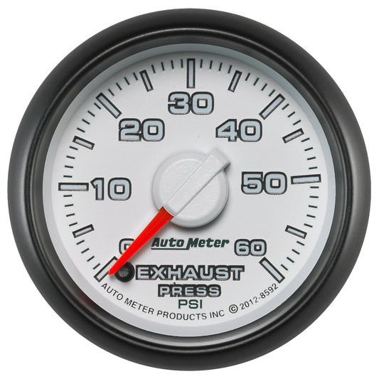 AutoMeter Gauge Exhaust Press. 2-1/16in. 60PSI Stepper Motor Ram Gen 3 Factory Match - Burkken Auto Parts