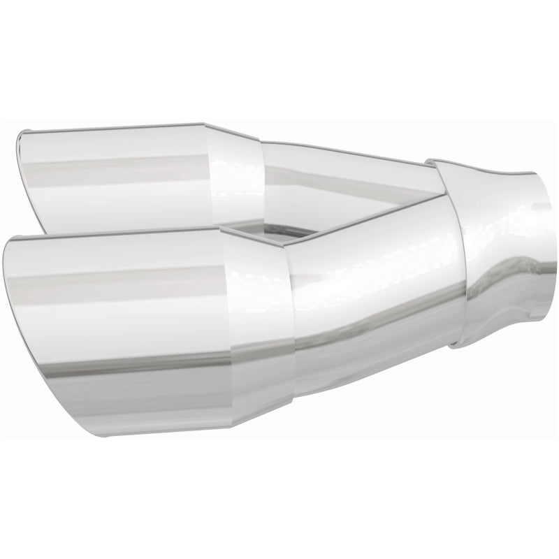 MagnaFlow Double Wall 3in Dual Round Polished Tip 2.25in Inlet - Burkken Auto Parts