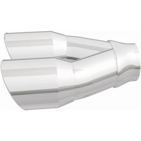 MagnaFlow Double Wall 3in Dual Round Polished Tip 2.25in Inlet - Burkken Auto Parts