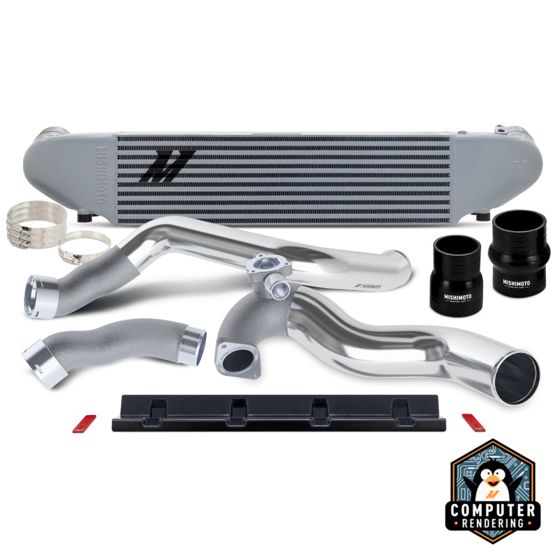 Mishimoto 2024+ Ford Mustang 2.3L EcoBoost Performance Intercooler Kit -  Silver/Polished - Burkken Auto Parts