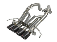aFe MACH Force-Xp Axle-Back Exhaust System w/ Carbon Fiber Tips Chevrolet Corvette (C7) 14-19 6.2L - Burkken Auto Parts
