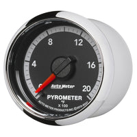 Autometer Gen4 Dodge Factory Match 52.4mm Full Sweep Electronic 0-2000 Deg F EGT/Pyrometer Gauge - Burkken Auto Parts