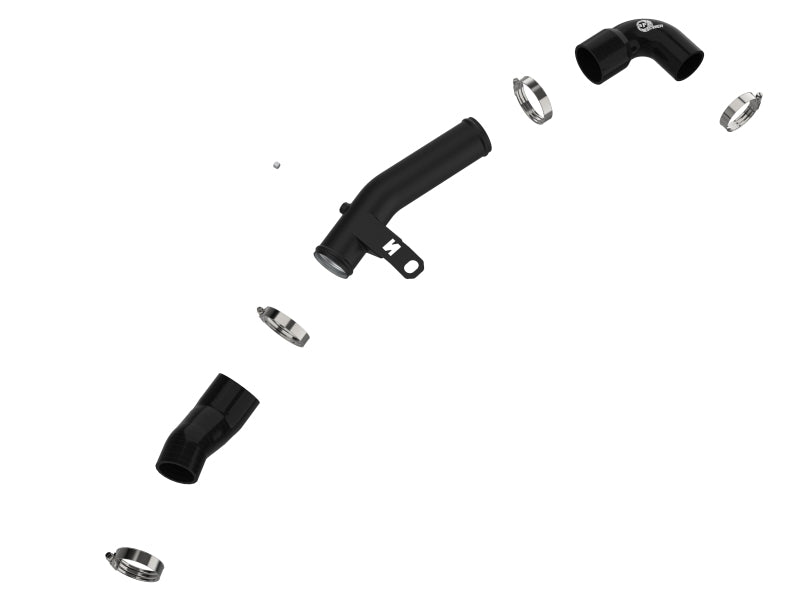 aFe 19-22 Hyundai Veloster N L4 2.0L (t) BladeRunner 2-1/2in Aluminum Hot Charge Pipe - Black - Burkken Auto Parts
