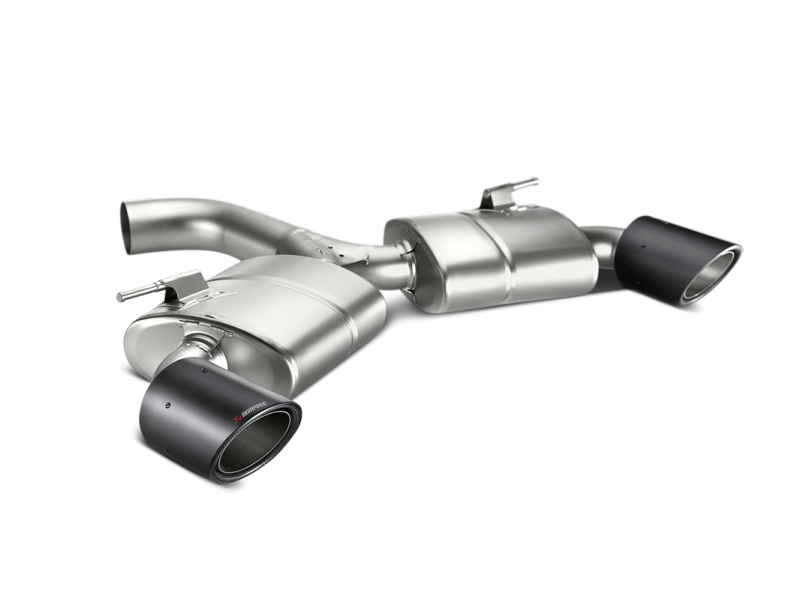Akrapovic 13-17 Volkswagen Golf GTI (VII) Slip-On Race Line (Titanium) w/ Carbon Tips - Burkken Auto Parts