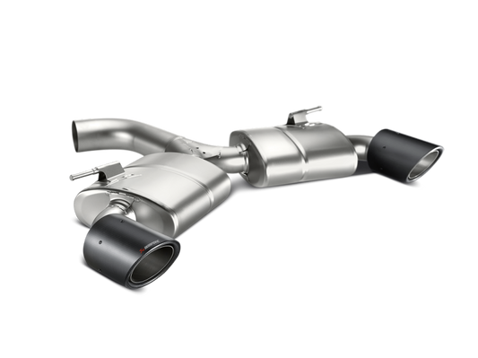 Akrapovic 13-17 Volkswagen Golf GTI (VII) Slip-On Race Line (Titanium) w/ Carbon Tips - Burkken Auto Parts