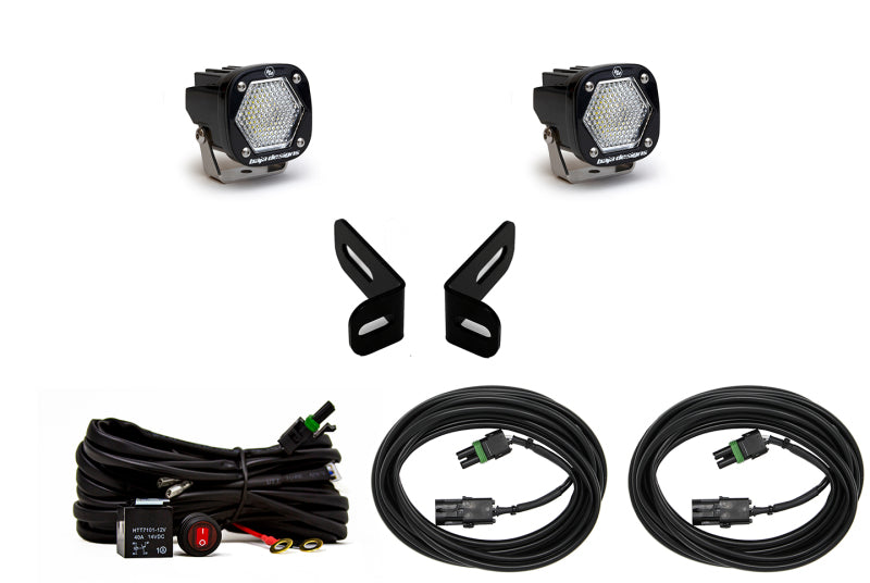Baja Designs 21+ Ford Bronco Sport Dual S1 WC Dual Reverse Kit - Clear - Burkken Auto Parts