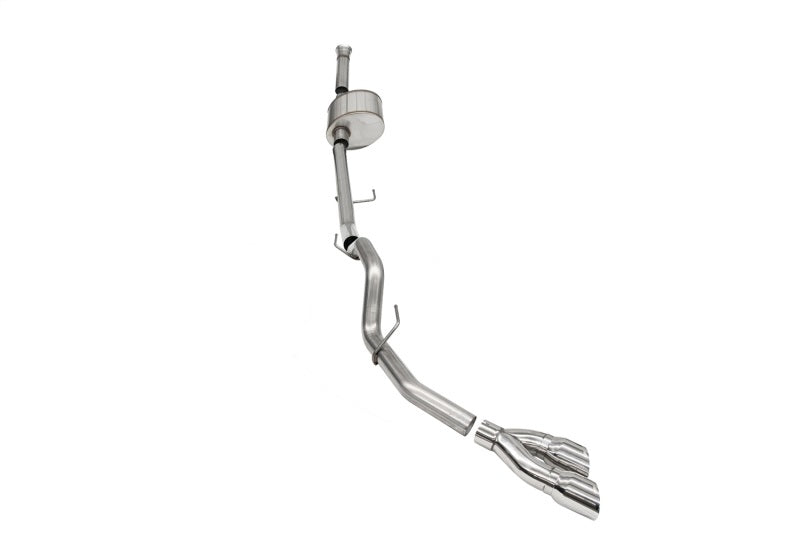 Corsa 2021-2025 Ford F-150 SuperCab/6.5in Bed 5.0L V8 Xtreme Cat-Back Single Side Exit-Polished - Burkken Auto Parts