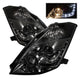 Spyder Nissan 350Z 03-05 Projector Headlights Halogen Model Only - DRL Smoke PRO-YD-N350Z02-DRL-SM - Burkken Auto Parts
