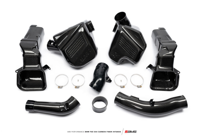 AMS Performance 15-18 BMW M3 / 15-20 BMW M4 w/ S55 3.0L Turbo Engine Carbon Fiber Intake - Burkken Auto Parts