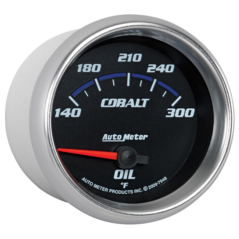 Autometer Cobalt 66.7mm 140-300 Degree F Electric Oil Temperature Gauge - Burkken Auto Parts