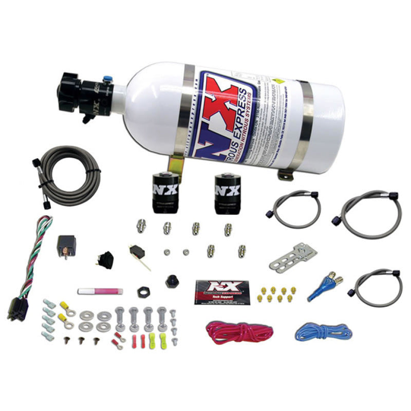 Nitrous Express GM EFI Race Single Nozzle Nitrous Kit (100-250HP) w/10lb Bottle - Burkken Auto Parts