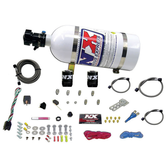 Nitrous Express GM EFI Race Single Nozzle Nitrous Kit (100-250HP) w/10lb Bottle - Burkken Auto Parts