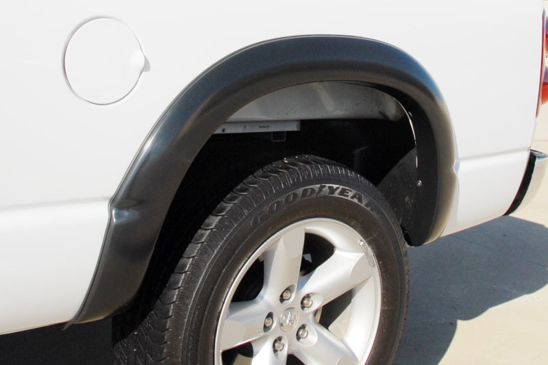 Lund 19-21 Chevy Silverado 1500 SX-Sport Smooth Elite Series Rear Fender Flares - Black (2 Pc.) - Burkken Auto Parts