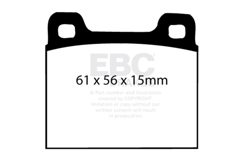 EBC 73-77 Porsche 911 2.7L Redstuff Front/Rear Brake Pads - Burkken Auto Parts