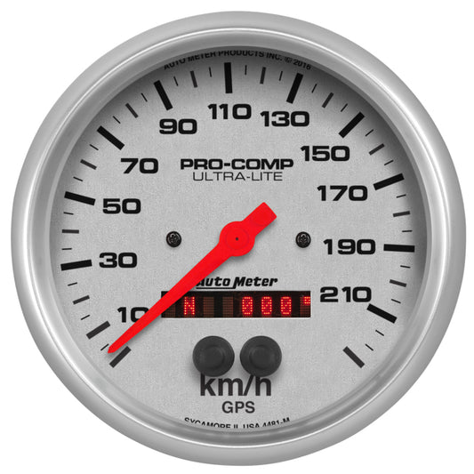 Autometer Ultra-Lite 5in. 225KM/H (GPS) Speedometer Gauge - Burkken Auto Parts