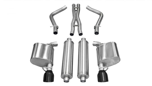 Corsa 11-14 Chrysler 300 R/T 5.7L V8 Black Sport Cat-Back Exhaust - Burkken Auto Parts