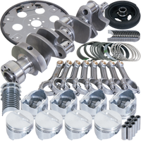 Eagle Chevy 350 1Pc 3.750in Crank 5.700in I-Beam Rods 4.040in Pistons 168 Tooth FP Balanced Assembly - Burkken Auto Parts