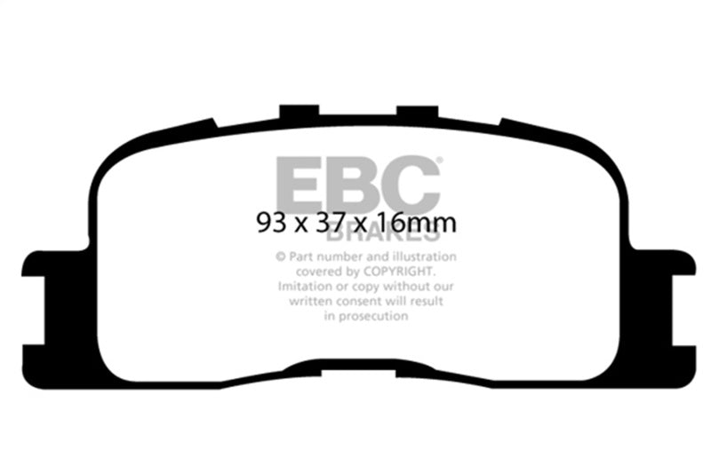 EBC 02-03 Lexus ES300 3.0 Redstuff Rear Brake Pads - Burkken Auto Parts