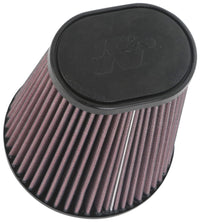 K&N Universal Clamp-On Air Filter 3-1/2in 10 Degree Flange 5-3/4in B 4-1/2in x 3-1/4in T 7in H - Burkken Auto Parts