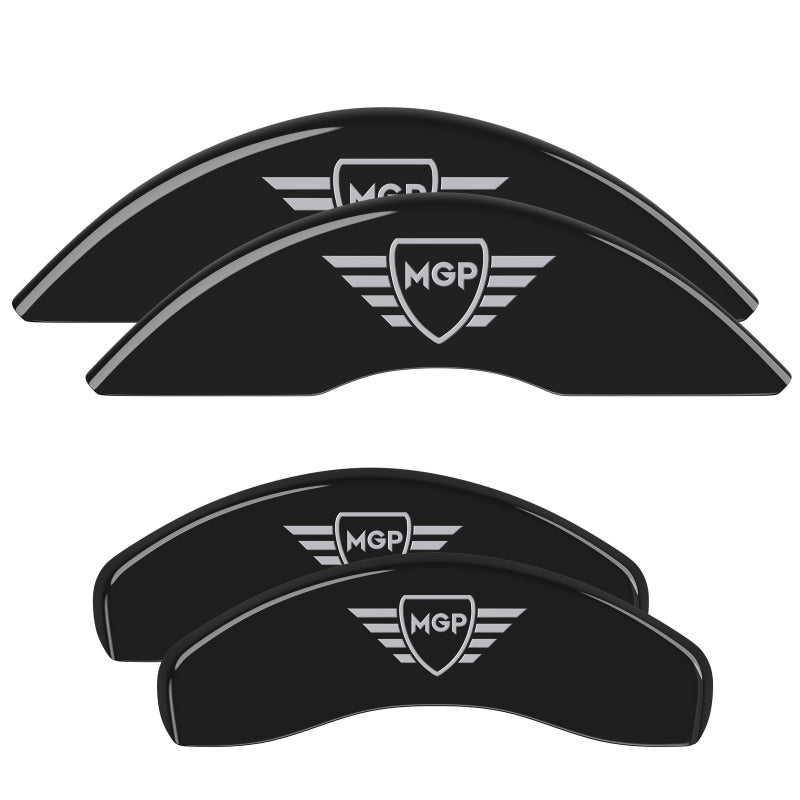 MGP 2 Caliper Covers Engraved Front MGP Black Finish Silver Char 2018 Ram Promaster City
