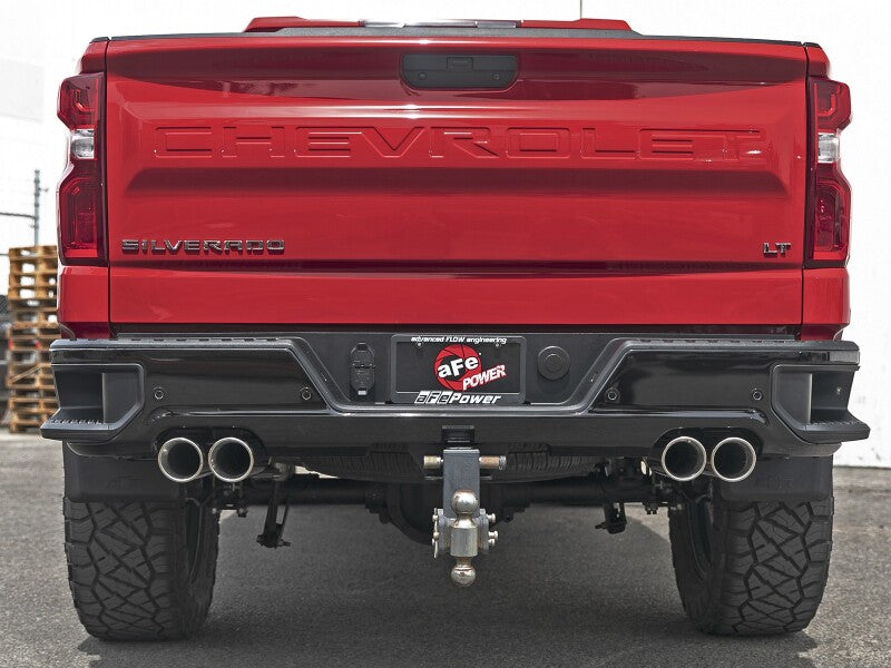 aFe GM Trucks 23-24 L6-3.0L (td) LZ0 Vulcan Series 3in 304 SS DPF-Back Exhaust System w/Polished Tip - Burkken Auto Parts