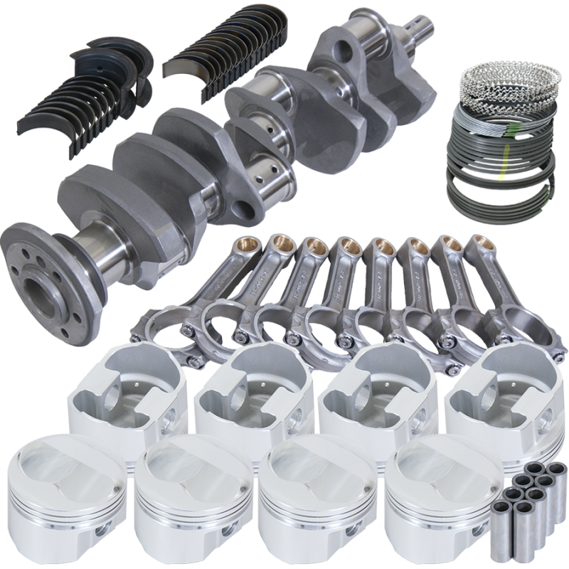 Eagle Chevy 350 3.750in Crank 5.700in I-Beam Rods Srp 7cc Dome 4.030in Pistons Rotating Assembly - Burkken Auto Parts
