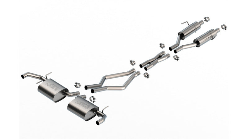Borla 22-24 Jeep Grand Cherokee Overland Summit V6 2WD & 4WD S-TYPE Cat-Back Exhaust - Burkken Auto Parts