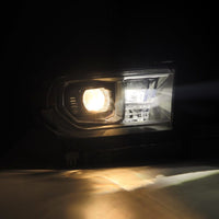 AlphaRex 07-13 Toyota Tundra / 08-17 Sequoia LUXX-Series LED Proj HL Blk w/Actv Lgt Seq. Sig + DRL - Burkken Auto Parts