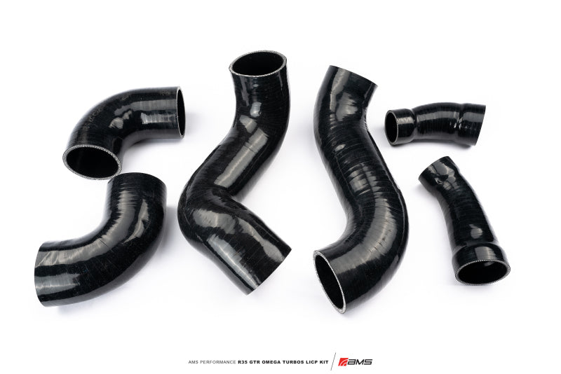 AMS Performance 2009+ Nissan R35 GTR Omega Turbo Kit 3in Lower Intercooler Pipes (Omega 9 &amp; 14) - Burkken Auto Parts