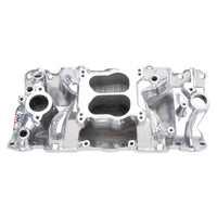 Edelbrock SBC Perf Air Gap Manifold Polished - Burkken Auto Parts