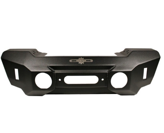 Rock Slider Jeep Wrangler JL & Gladiator JT Appalachian Steel Mid Stubby Bumper w/ Winch Plate - Burkken Auto Parts