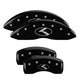 MGP 4 Caliper Covers Engraved Front & Rear Circle K/Kia Black Finish Silver Char 2019 Kia Optima