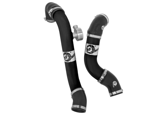 aFe BladeRunner Intercooler Tubes Black Hot/Cold Side for 15-16 Ford Mustang EcoBoost I4-2.3L (t) - Burkken Auto Parts