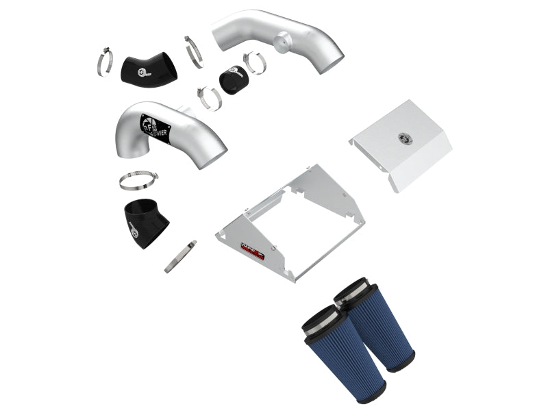 aFe Rapid Induction Pro 5R Cold Air Intake System Brushed 21-22 Ford F-150 Raptor V6-3.5L (tt) - Burkken Auto Parts