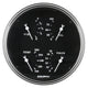Auto Meter Gauge Quad 5in 0E-90F Elec Old Tyme Black - Burkken Auto Parts