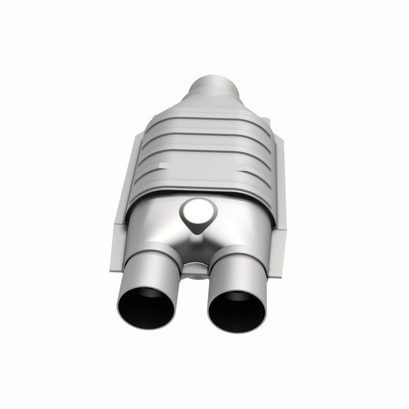 MagnaFlow Conv Univ 2inch Inlet/2.5inch Outlet Dual/Single Oval Shape - Burkken Auto Parts